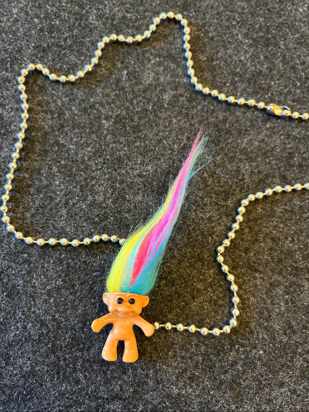 90s TROLL BEADED CHAIN NECKLACE